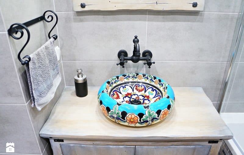 La Reina, meksykańska umywalka talavera ze sklepu Kolory Meksyku