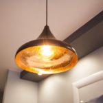 Lampa miedziana wiszaca - sufitowa lampa z ręcznie kutej miedzi 03