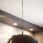 Miedziana Lampa - sufitowa lampa wisząca z ręcznie kutej miedzi 02