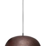 Miedziana Lampa - sufitowa lampa wisząca z ręcznie kutej miedzi 07