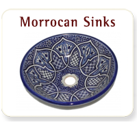 Moroccan ceramic sinks