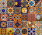 Girasol  - meksykański patchwork z płytek Talavera - 30 sztuk